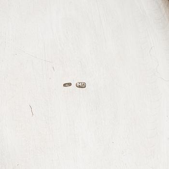 A Russian early 20th century parcel-gilt silver basket, unidentified makers mark, Moscow 1899-1908.