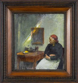 Eva Bagge, oil on canvas, signed and dated 1952.