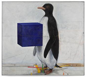 659. PG Thelander, Penguin with blue box.