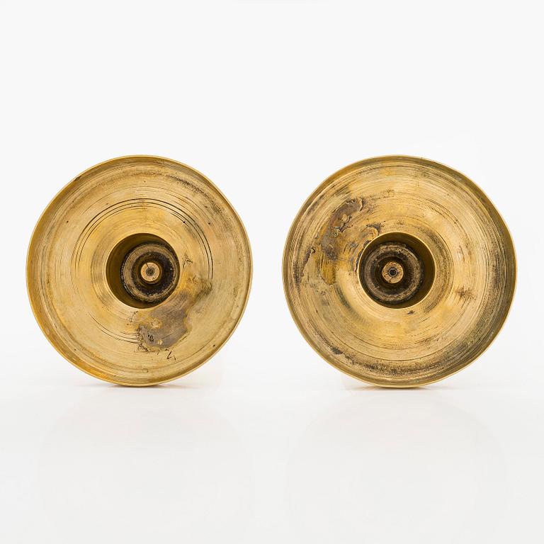 Ljusstakar,ett par Frankrike 1800-talets slut.