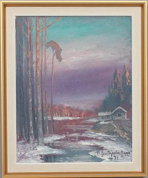 TAUNO RAUTAPALO-RAPP, olja på duk, signerad och daterad -71.