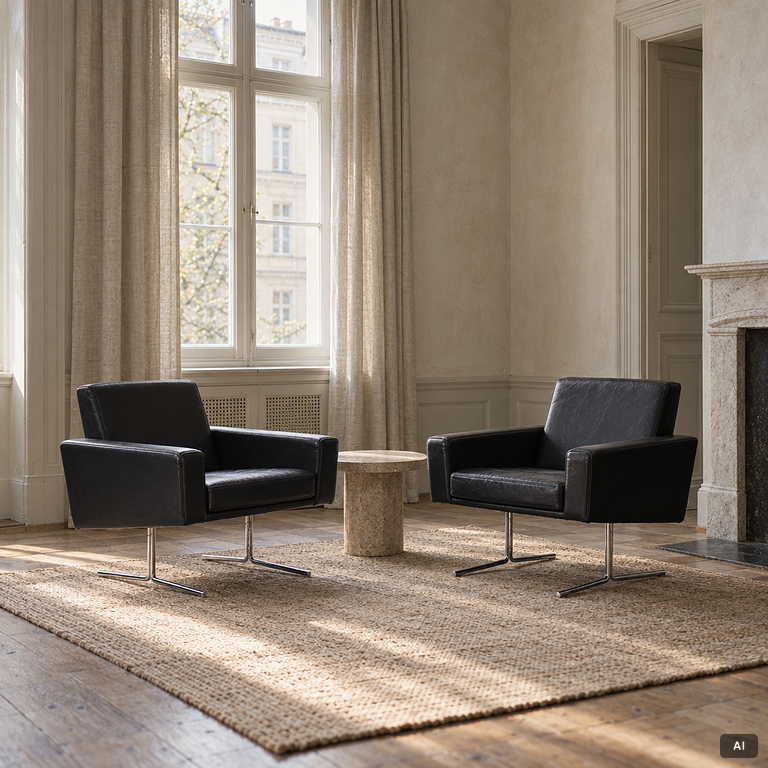 Armchairs, a pair, Danerka, Denmark.