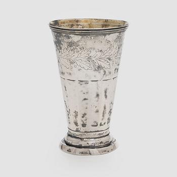 Fromholt Strandberg, bägare/ vas, silver, Uleåborg 1853.