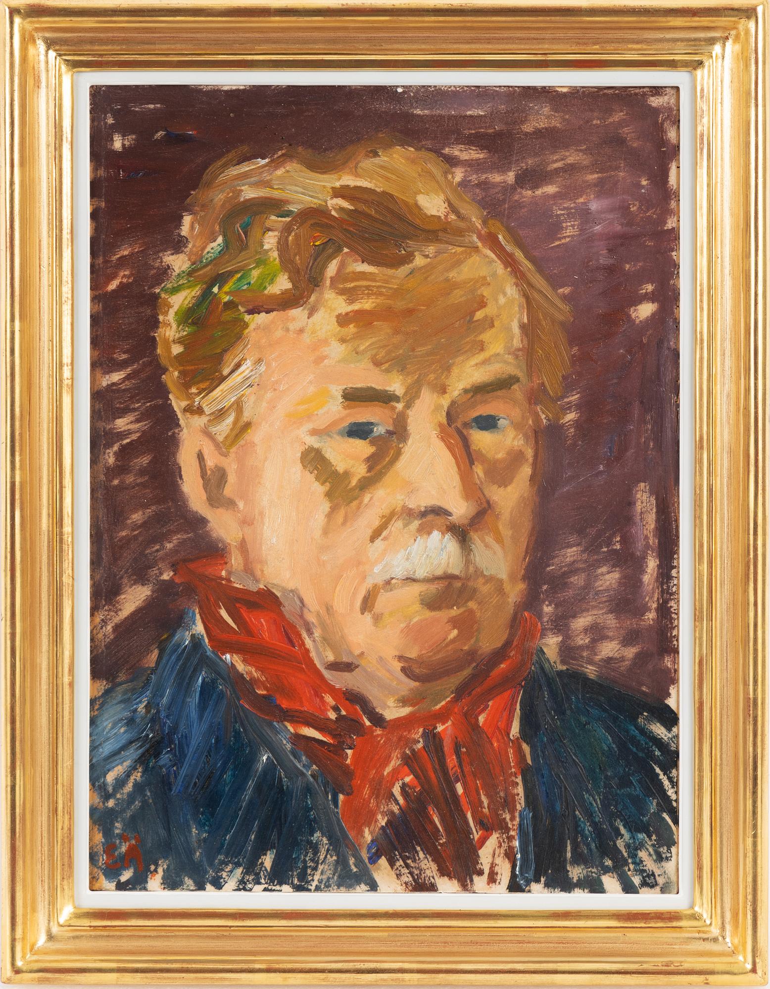 Erling Ärlingsson, oil on paper laid down on panel, signed E.Ä.