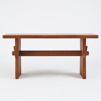Axel Einar Hjorth, a stained pine 'Värmdö' table, Nordiska Kompaniet, Sweden 1930s.