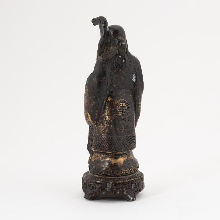 A Chinese bronze figure of Shulao, presumably 20th Century.