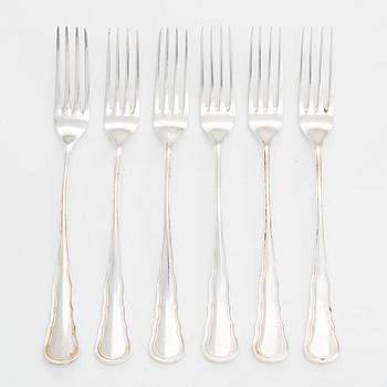 A 17-piece silver cutlery set, CG Hallberg, Stockholm, 1931-36.