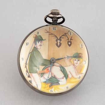 Watches, 2 pcs, Erotic motif.