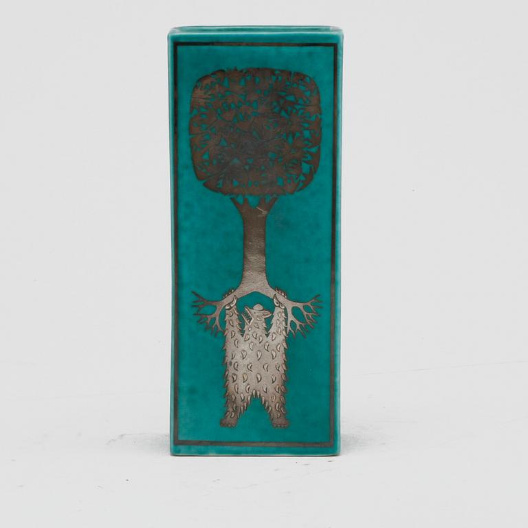 VAS, stengods, "Argenta", Wilhelm Kåge, Gustavsberg, 1900-tal.