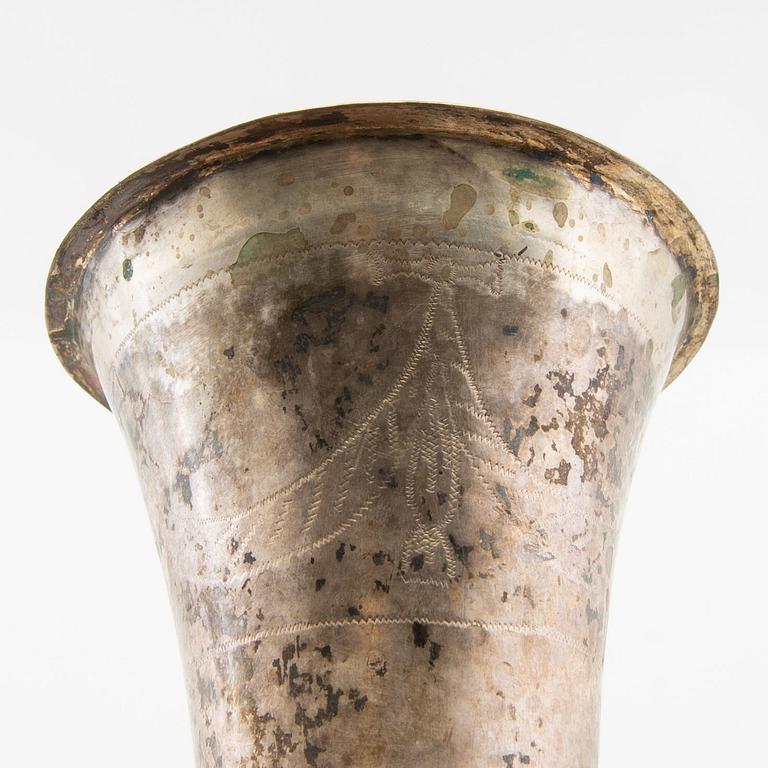 Conrad Gadd pokal/bägare silver delvis förgylld Kristianstad 1749.