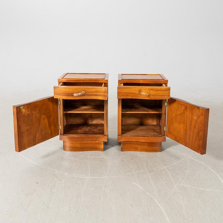 Sängbord, ett par, Art Deco 1900-talets första hälft.