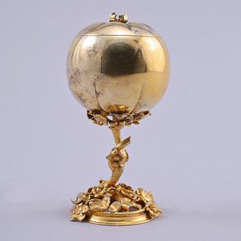 ÄPPLEKOPP, sterlinsilver, MGAB, Uppsala, 1985, vikt 135 gram.