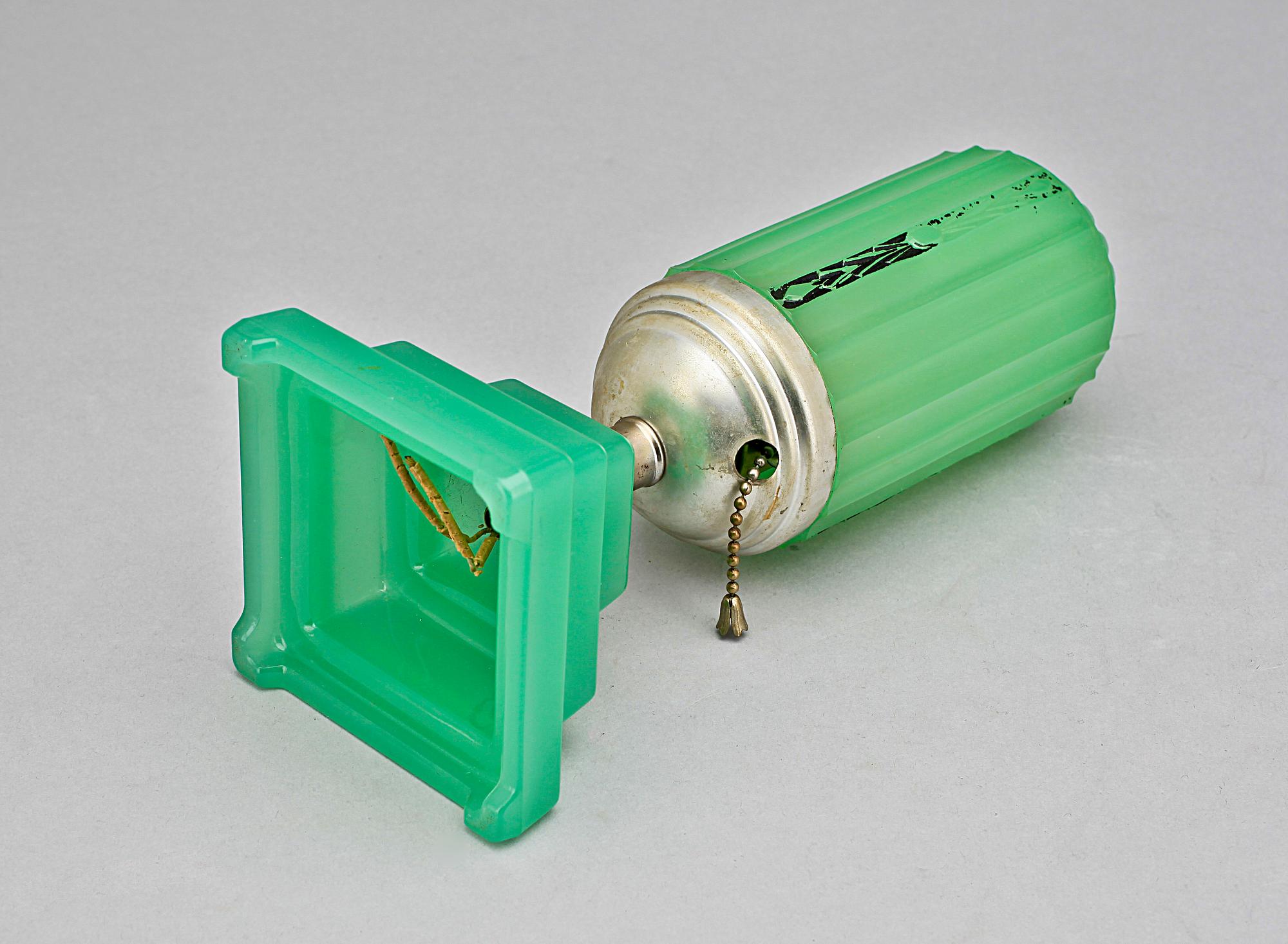 BORDSLAMPA, glas, Art Deco, 1930/40-tal.