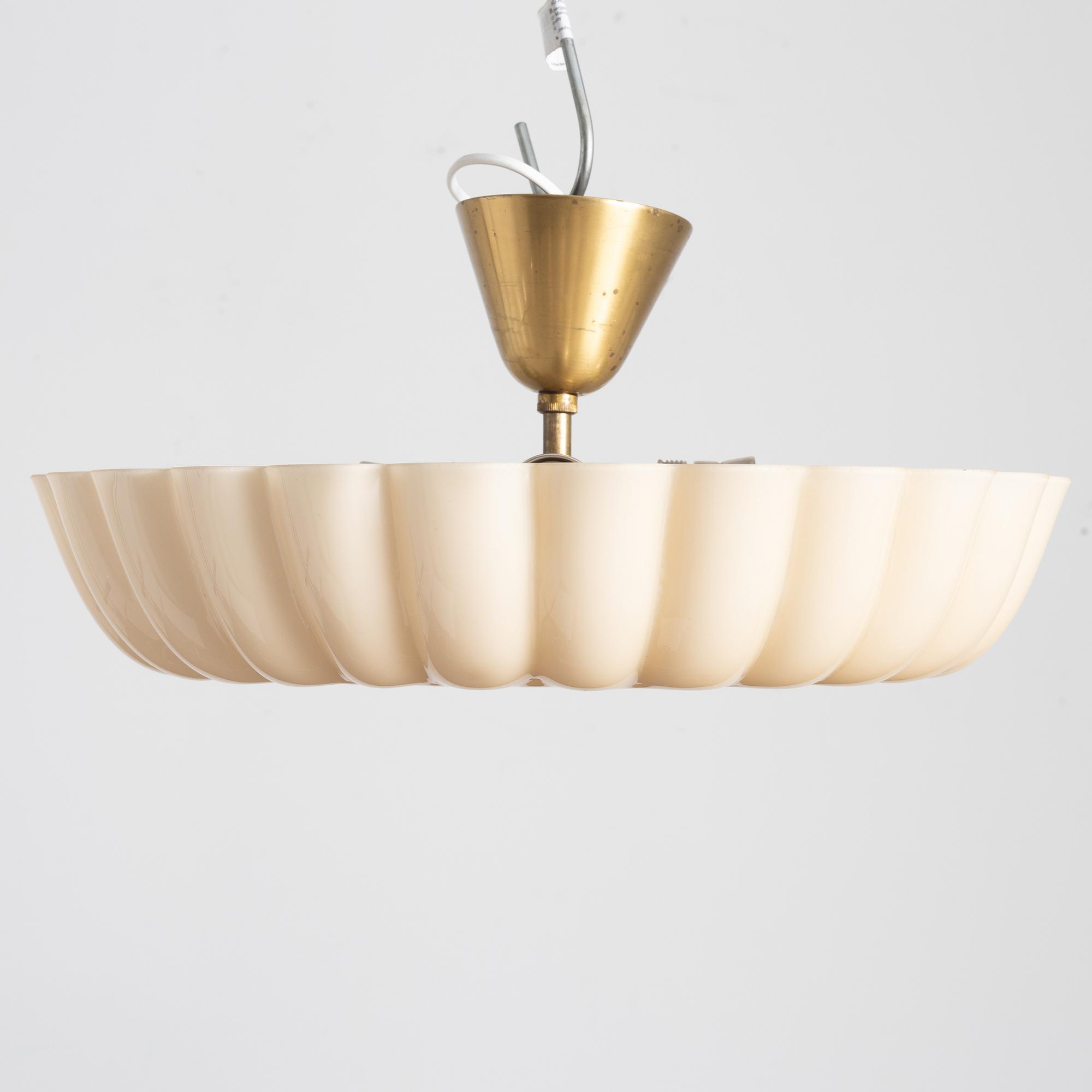 Harald Notini, a ceiling lamp, Arvid Böhlmarks Lampfabrik, Stockholm, 1940s.