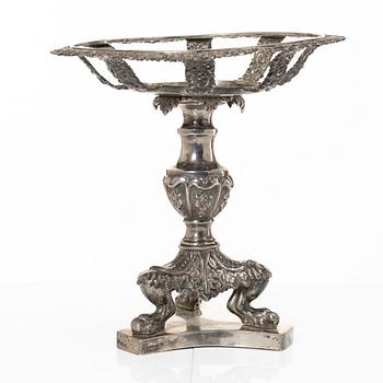 Empire, Jacob Lenholm, bordsuppsats, silver, Stockholm 1833.