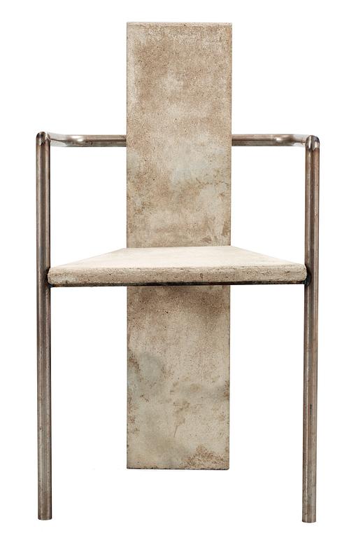 A Jonas Bohlin 'Concrete' armchair, Källemo, Värnamo, Sweden 1981.