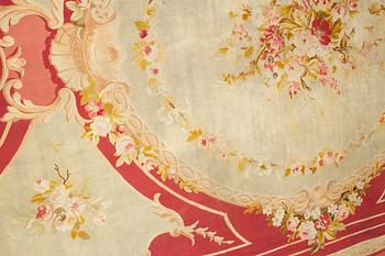 A carpet, tapestry weave, ca 625 x 431,5 cm, Aubusson the middle of the 19th century - around 1900, France.