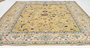 An Indian flat weave carpet of 'Shah Abbas' design, c. 402 x 289 cm.