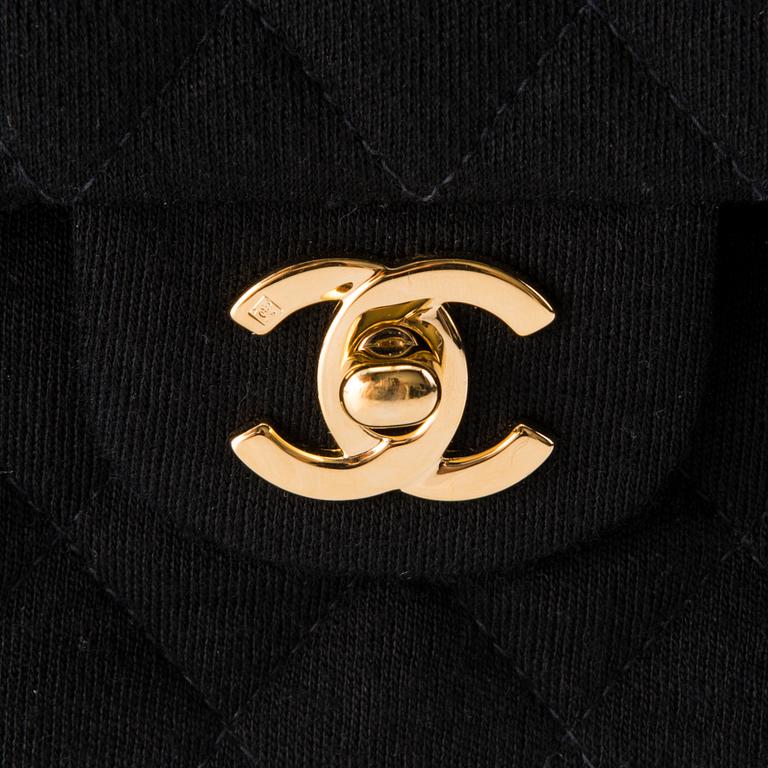 CHANEL, "Jersey Double Flap Bag", LAUKKU.