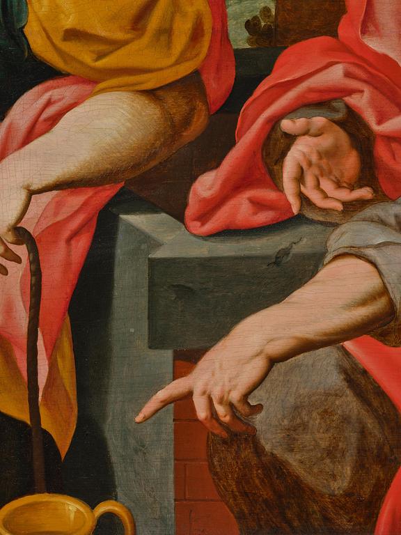 Frans Floris dä, hans krets, Jesus träffar den samariska kvinnan vid brunnen.