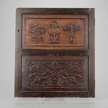 DÖRR, hardwood, Kina tidigt 1900-tal.