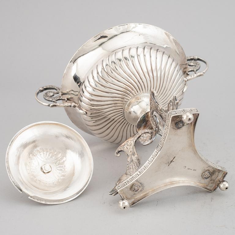 BENGT TELLANDER, a silver empire sugar bowl.