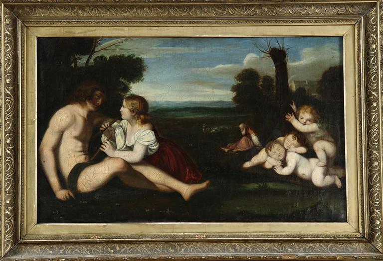 OKÄND KONSTNÄR, olja på duk, 1600/1700-tal.