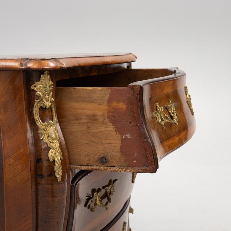 A Rococo chest of drawers, second half of the 18th century.
