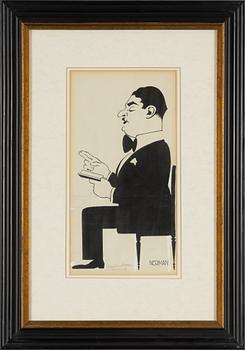 Einar Nerman, ink drawing, signed Nerman.