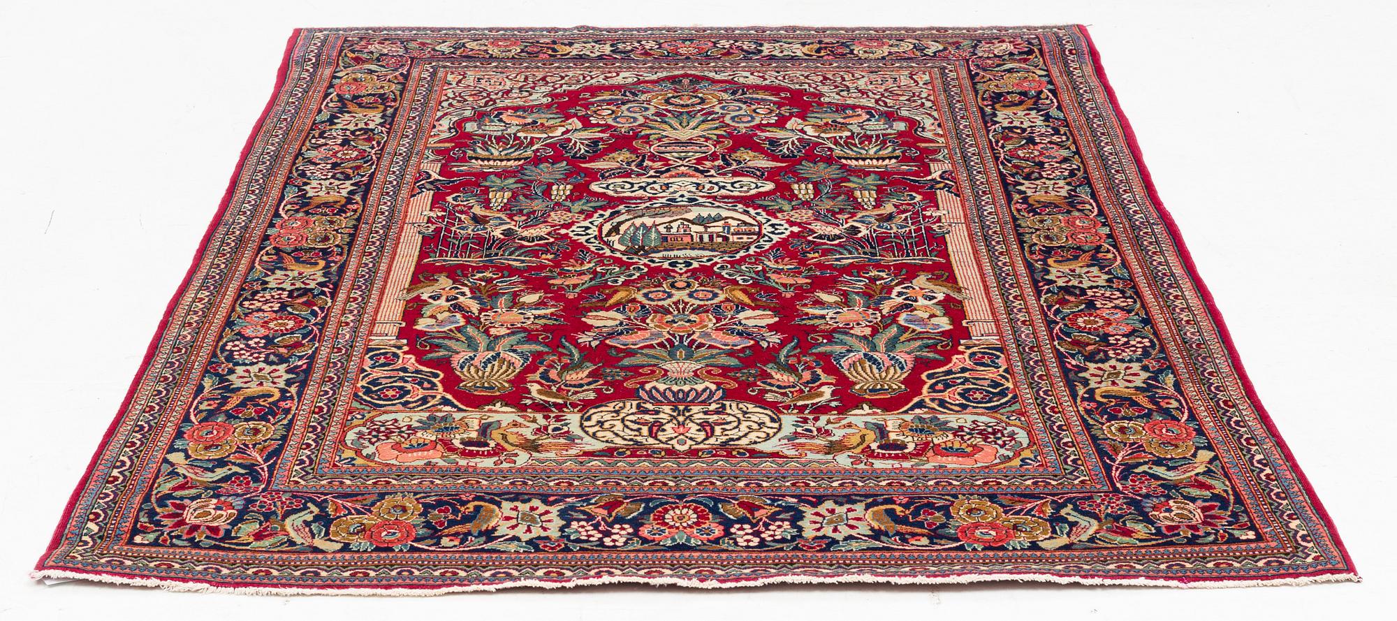 Matta, semiantik Keshan, ca 193 x 133 cm.