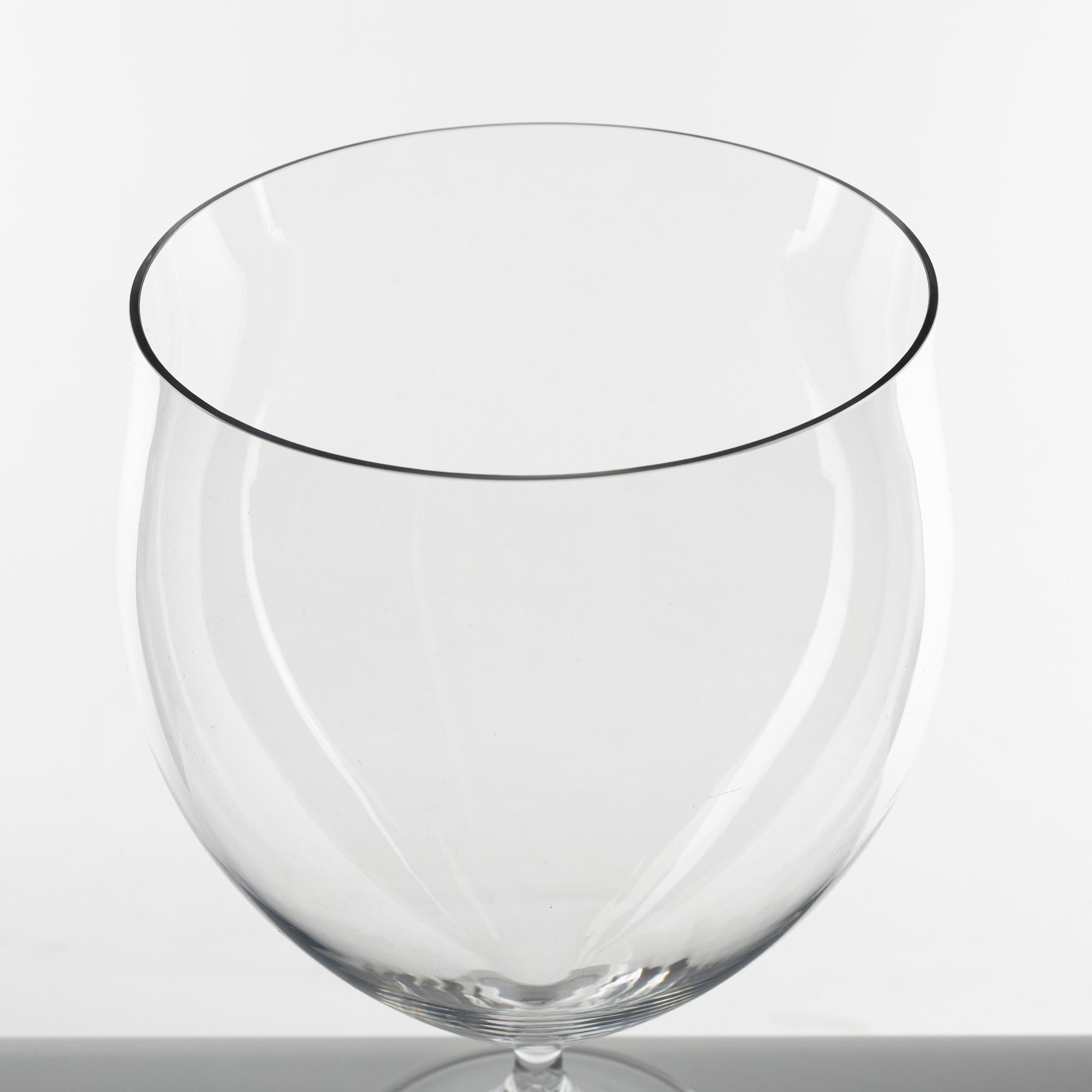 Ingeborg Lundin, bowl on foot, glass, Expo, Orrefors; Sweden.