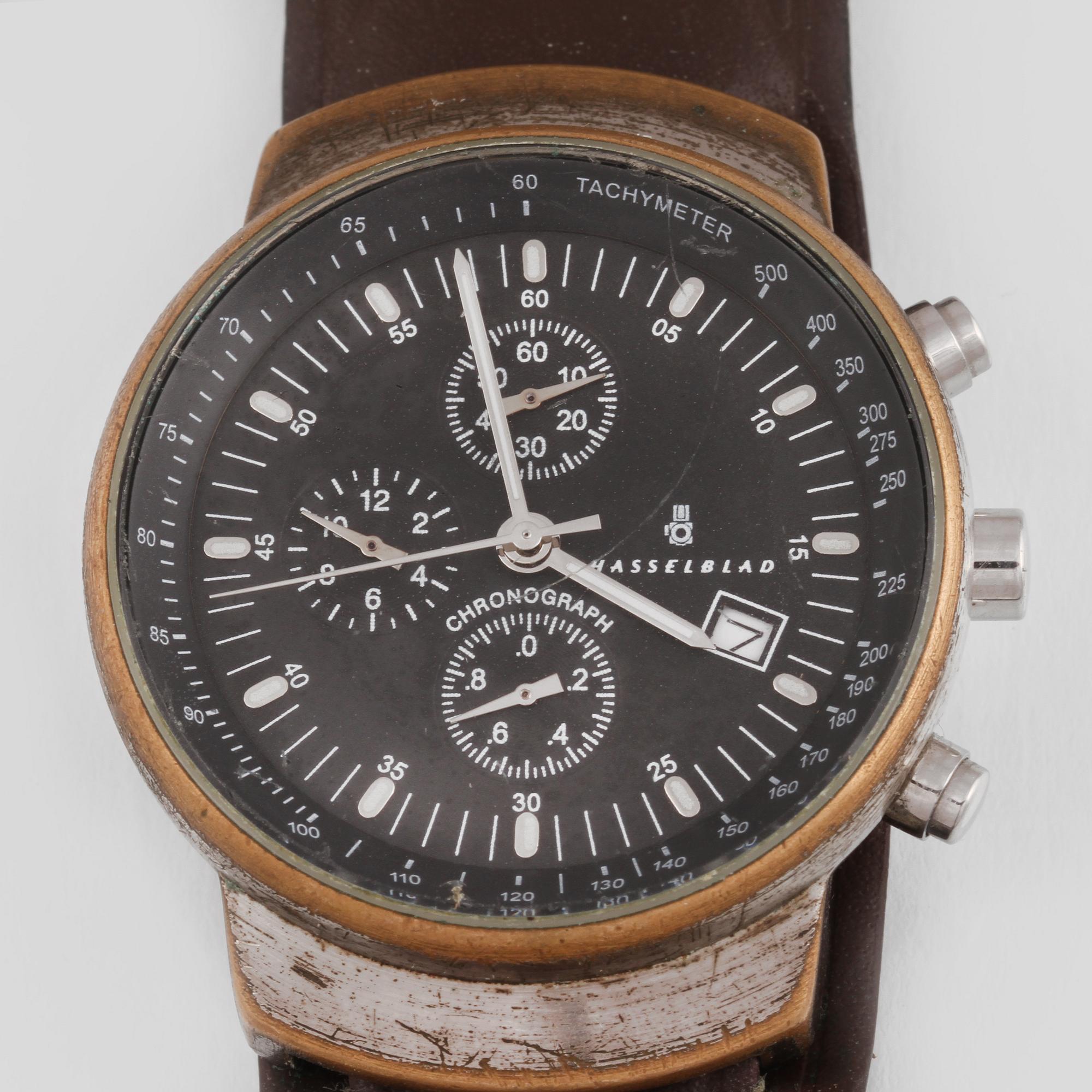 ARMBANDSUR, herr, Hasselblad, chronograph.