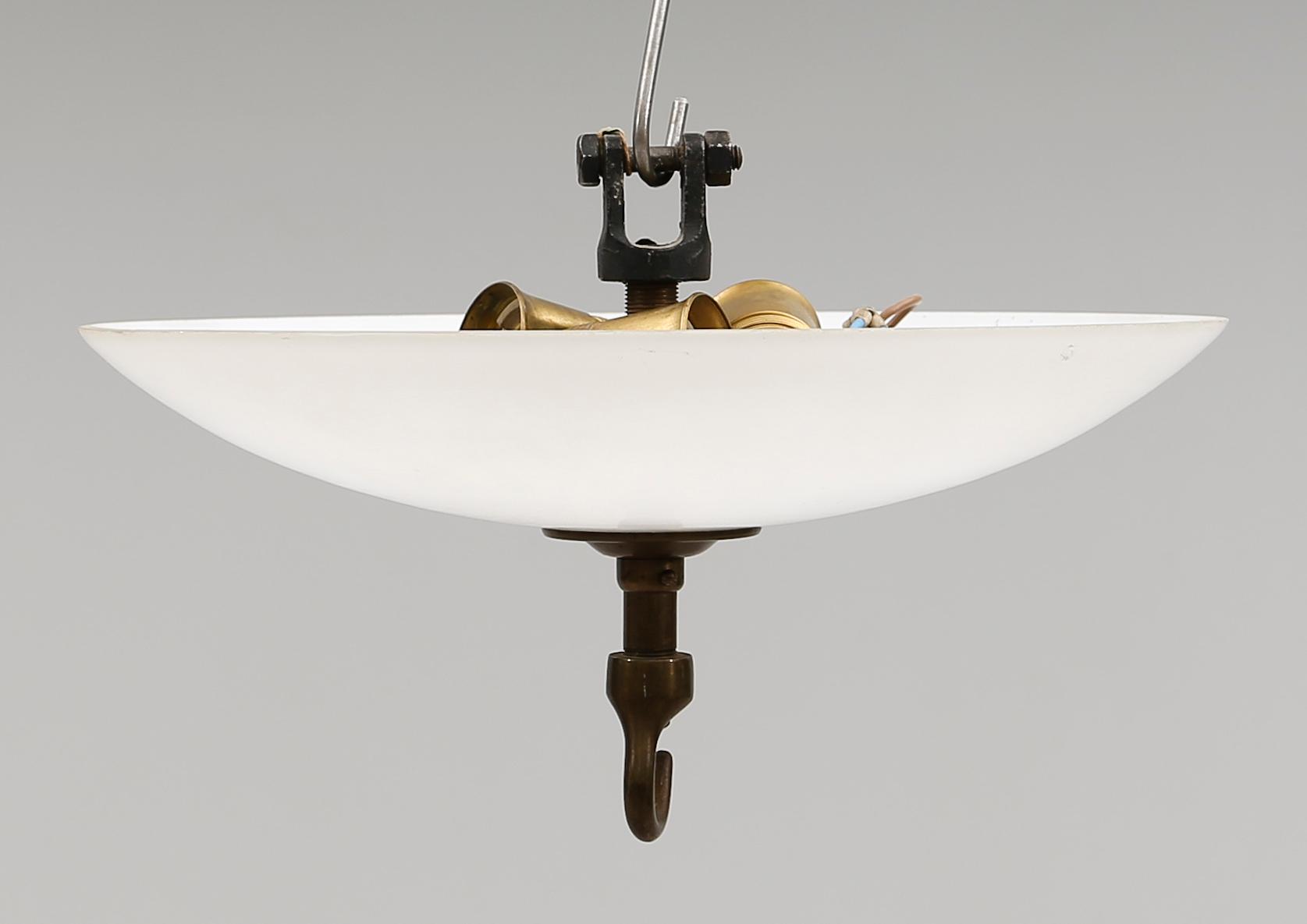 TAKPLAFOND, glas, 1900-talets mitt. Höjd ca 20 cm.