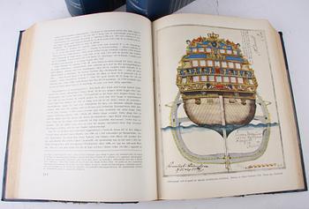 BOK, 3 vol, "SVENSKA FLOTTANS HISTORIA", red.O.Lybeck.
