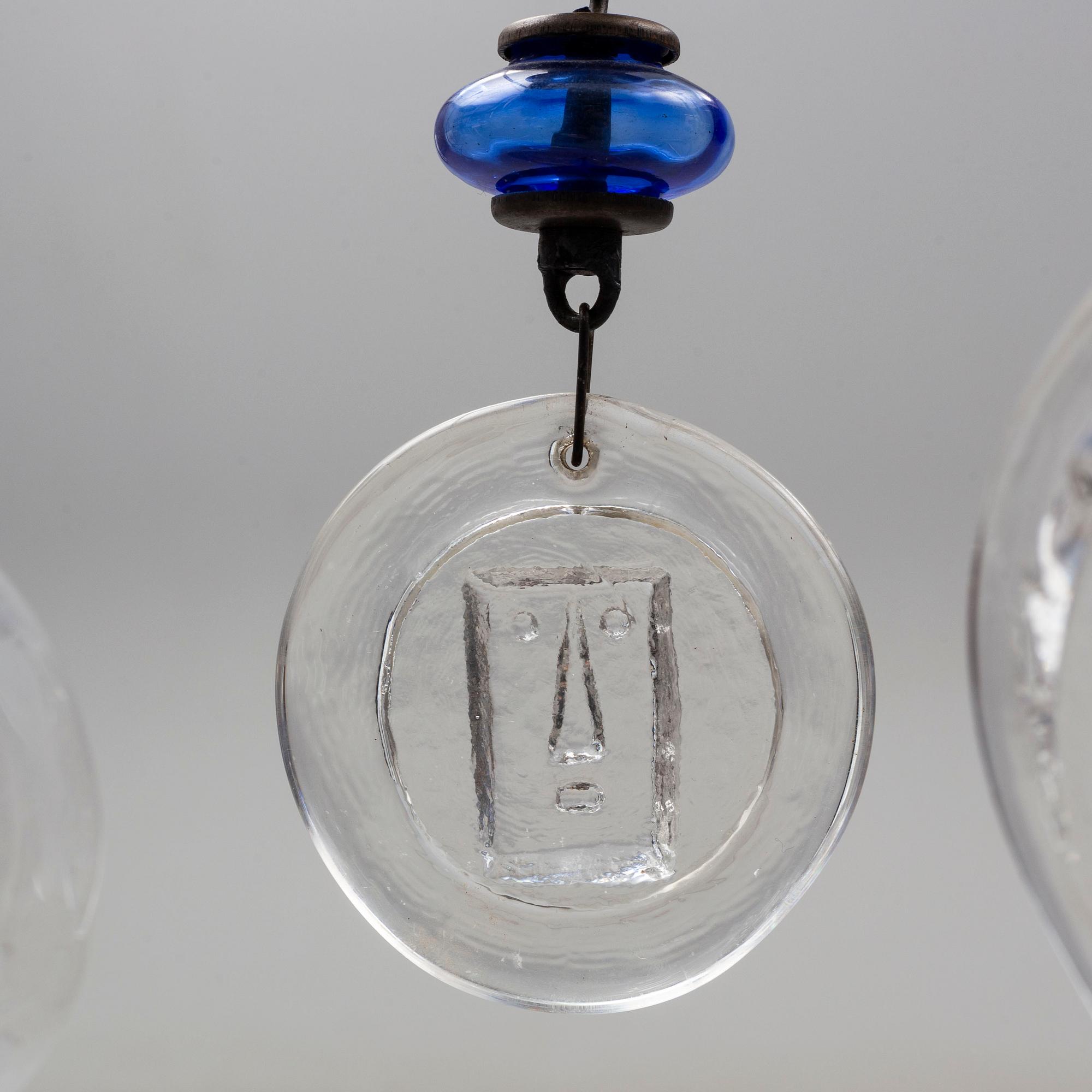 Two Erik Höglund chandeliers, second half of the 20th century.