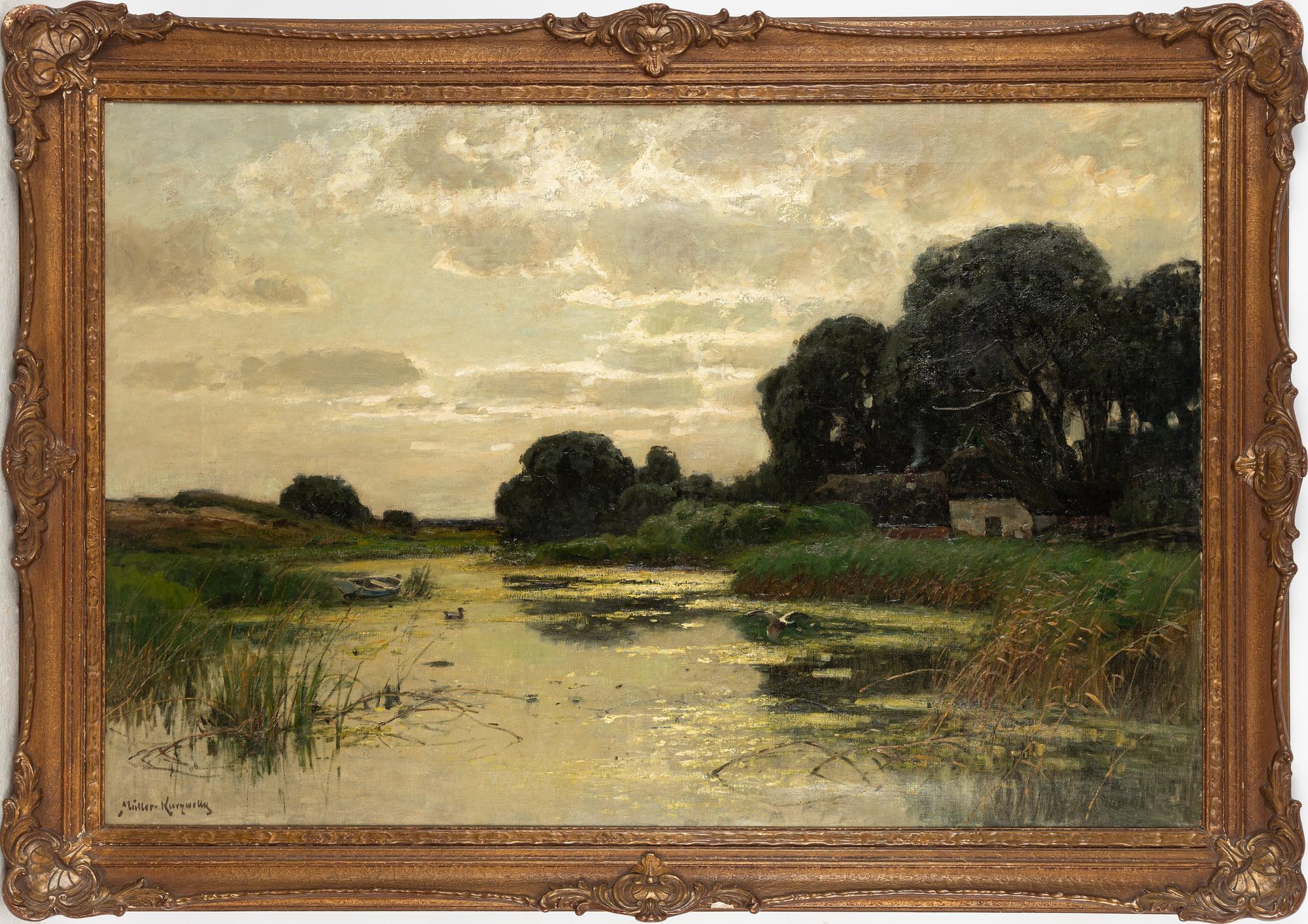 Konrad MüllerKurzwelly, Flodlandskap. Bukowskis