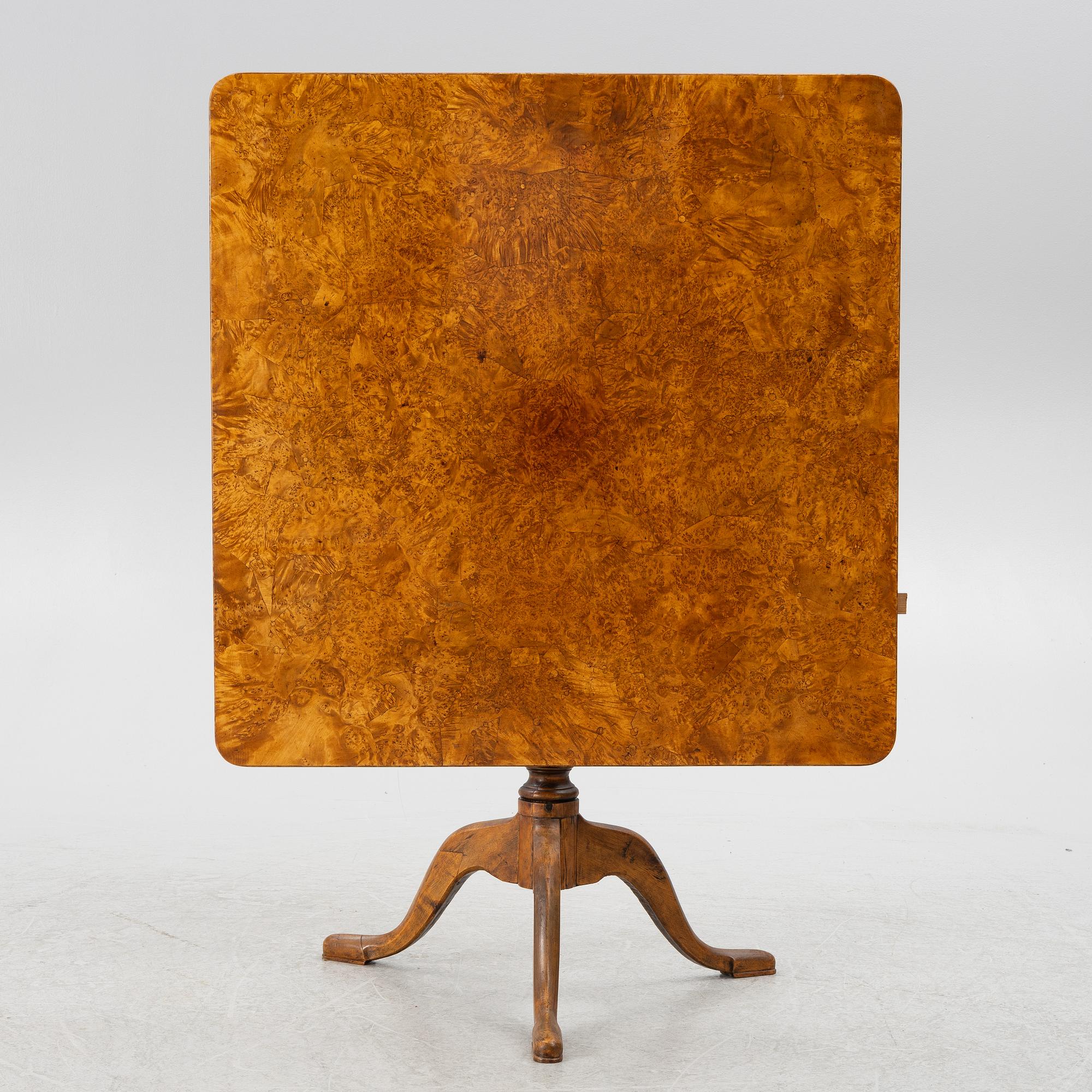 Fällbord, omkring år 1800.