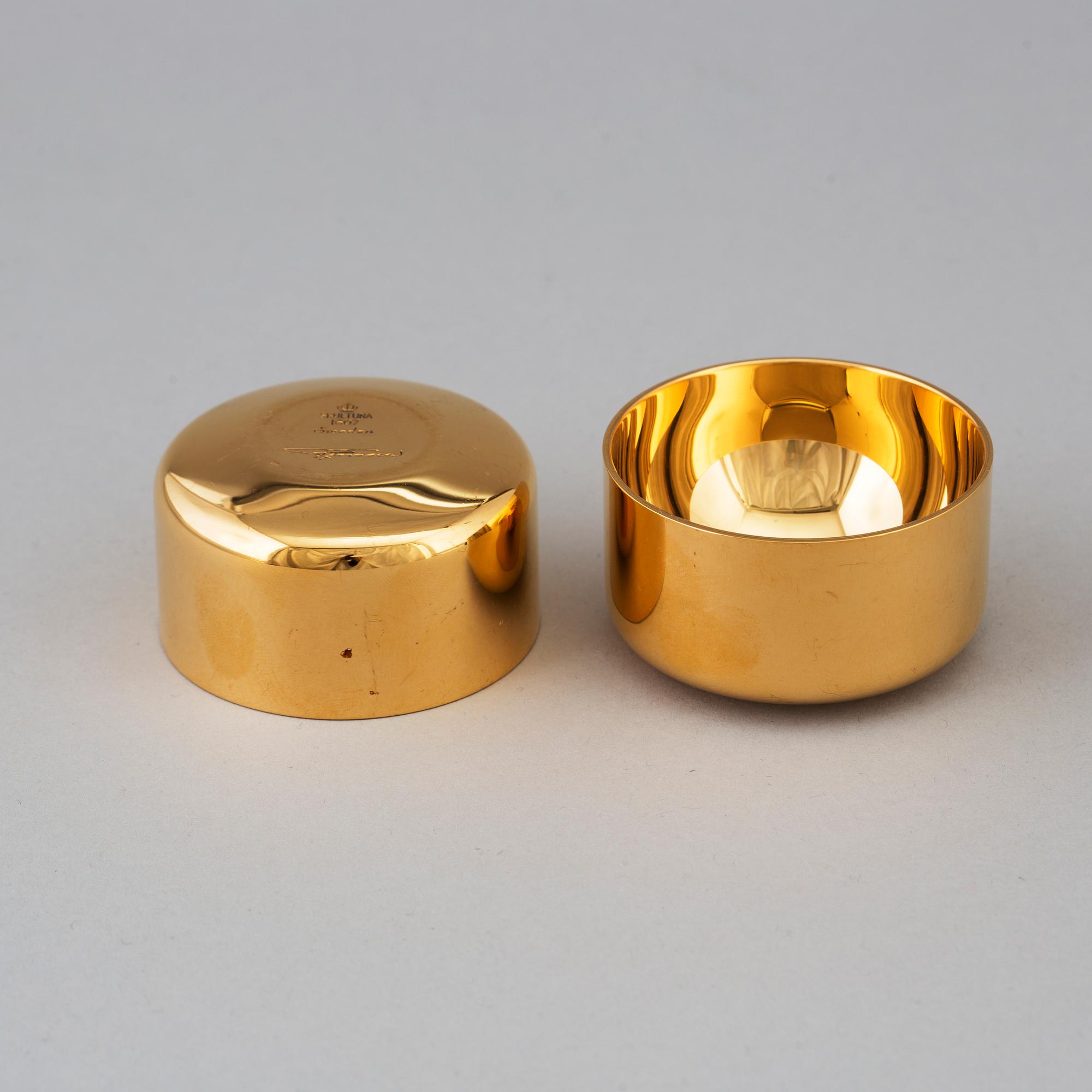 PIERRE FORSSELL, twelve brass cups, Skultuna.