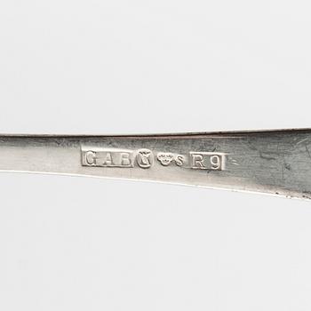 Jacob Ängman, bestick ca 66 st, silver, "Rosenholm", GAB, Stockholm/Eskilstuna N8 - E10.