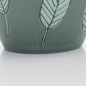 Inkeri Leivo,  a porcelain urn signed Inkeri Leivo Arabia.