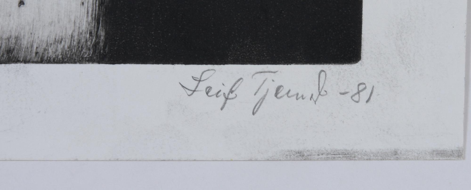 LEIF TJERNED, etsningar, 2 st, sign o dat -81.