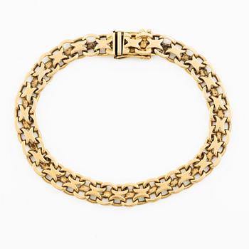 Bracelet, 18K gold, x-link.