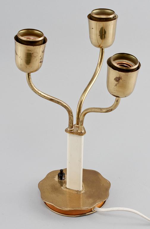 BORDSLAMPA, omkring 1900-talets mitt.