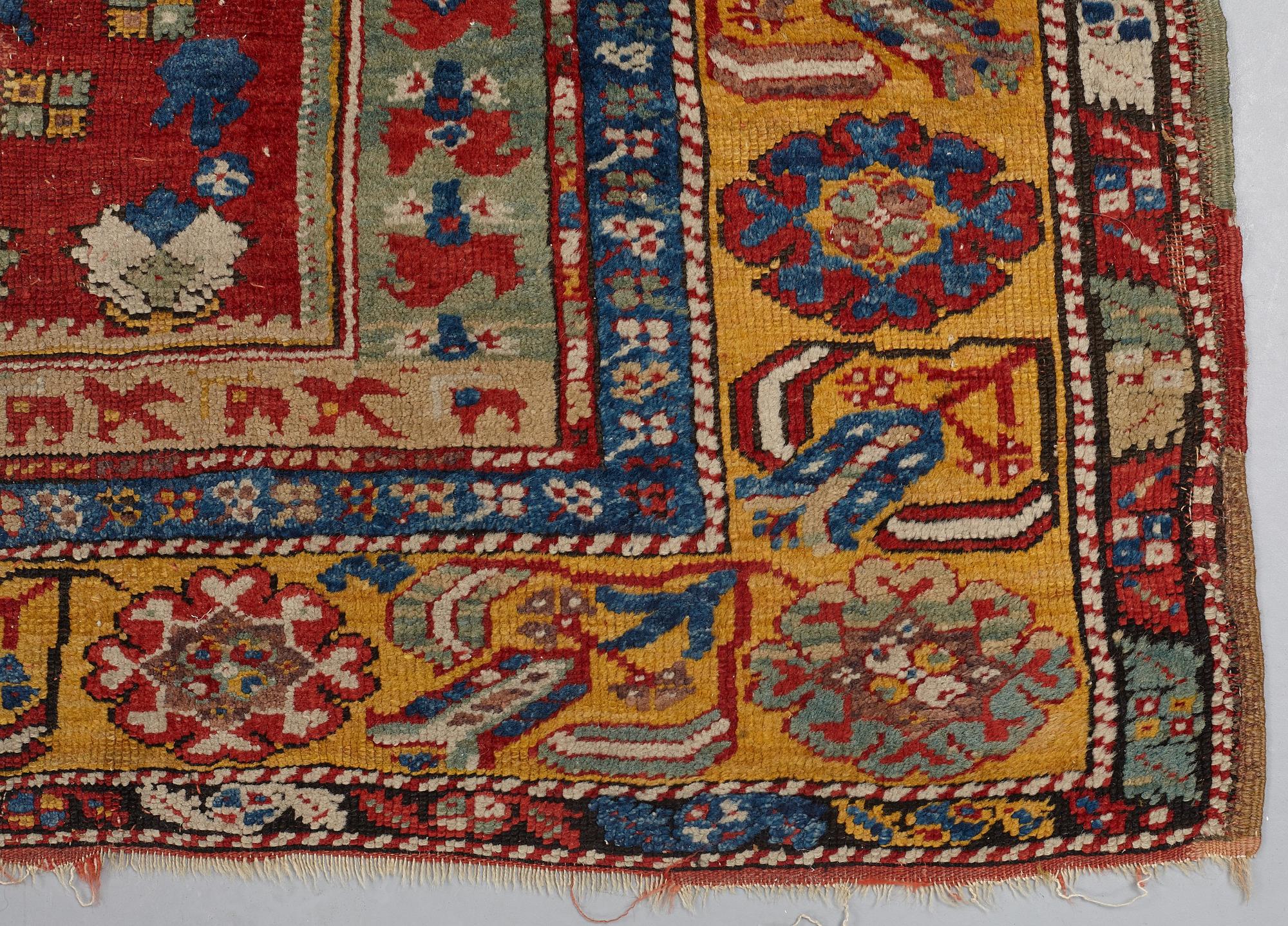 MATTA, antik Anatolisk bönematta, Konya området (Konya-Ladik), 1800-talets sista fjärdedel, ca 118,5 x 114,5 cm.
