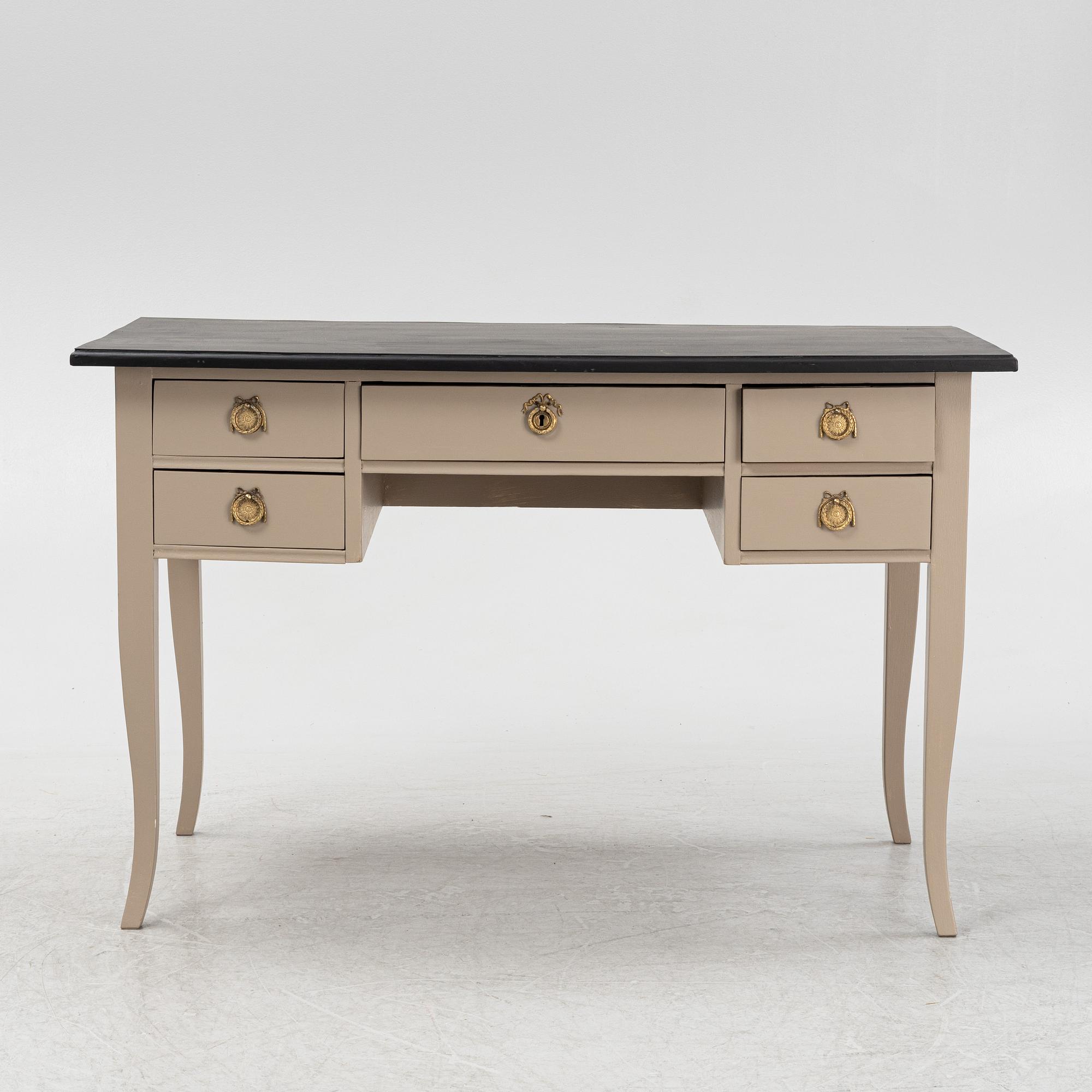A painted desk, first half of the 20th Century.
