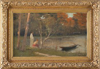 MAURICE CHABAS, tillskriven,  olja på duk, signerad.