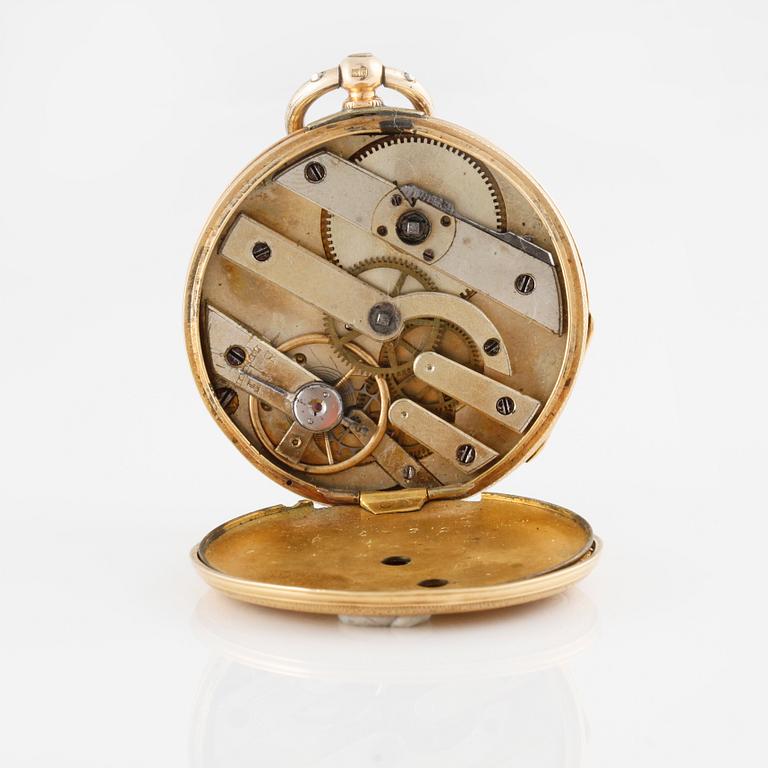 FICKUR, delvis 18 K guld, 1900-talets första hälft.