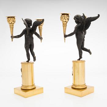 A pair of early 20th-century candelabras.
