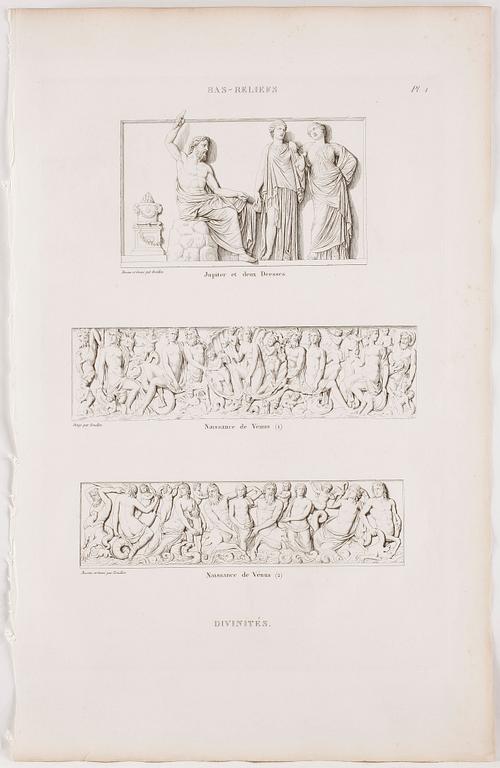 PIERRE BOUILLON, Kopparstick, 2 st, 1800-talets första fjärdedel.