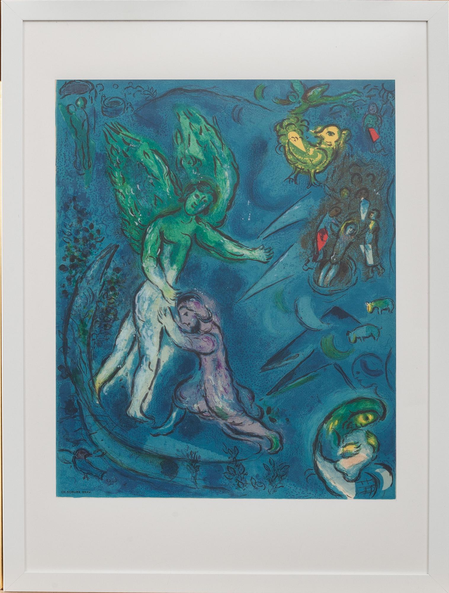MARC CHAGALL, efter, färglitografi.